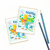Celebrate the Coast of Texas Notecards, Set of Eight (8)
