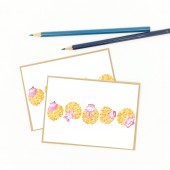 Sunrise Colors Hawaiian Seashells Notecard Set, Set of Eight (8)